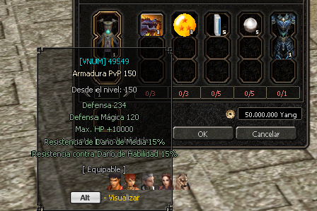 Armadura PVP 150
